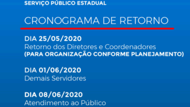Photo of Governo do Estado define retorno de servidores ao trabalho a partir do dia 25