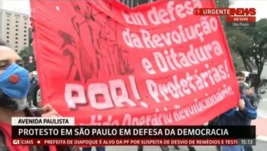 Photo of Em protesto da esquerda com faixa pedindo “ditadura do proletariado, Globo News diz que é ato democrático