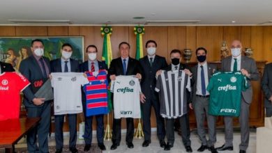 Photo of Bolsonaro recebe bloco de oito clubes da Série A e discute MP