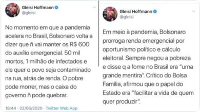 Photo of Gleisi Hoffmann e a incoerência na sua “acrítica”