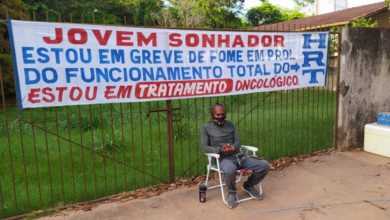 Photo of ​Acorrentado, homem realiza greve de fome pela inauguração do Hospital Regional do Tapajós