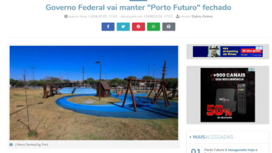 Photo of DOL coloca culpa em Bolsonaro por Porto Futuro continuar fechado