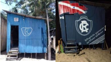 Photo of Após ser piada na internet, torcedor do Remo ganha nova pintura em sua casa
