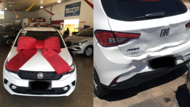 Photo of Jovem bate carro zero quilômetro 17 minutos depois de sair da loja