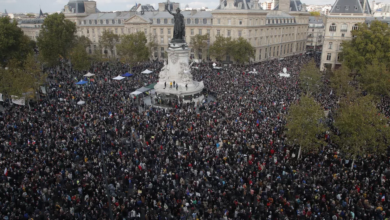 Photo of Marcha em Paris faz homenagem a professor decapitado por extremista