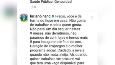 Photo of Luciano Hang rebate Freixo (PSOL): ‘temos mais 5 para inaugurar até fim do ano’