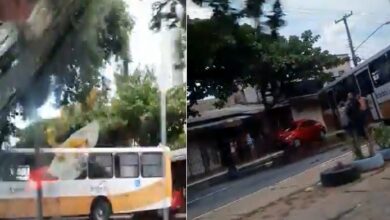 Photo of Ônibus atinge carro de passeio e interrompe tráfego na Pedro Álvares Cabral, em Belém