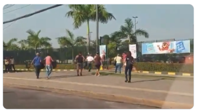 Photo of [VÍDEO] Mulher coloca homem para correr depois de briga na Augusto Montenegro
