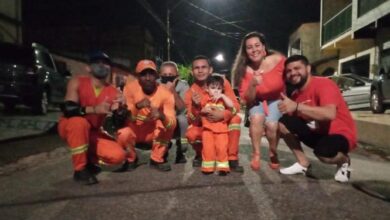 Photo of Garis recebem homenagem em aniversário de criança