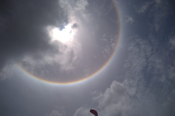 Halo solar chama a atenção de moradores de Belém; entenda o fenômeno