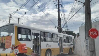 Photo of Ônibus bate em muro e derruba poste na BR-316