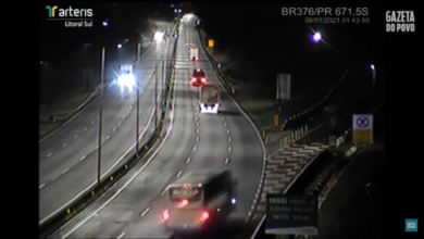 Photo of Ônibus sem freio levando paraenses para SC por pouco não cai em ribanceira no PR. Veja vídeo