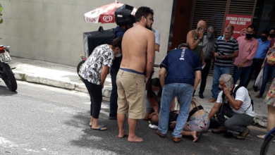 Photo of Imagens de câmeras de segurança mostram os criminosos que balearam PM