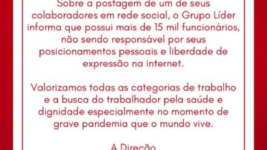 Photo of Pegou mal? Grupo Líder muda nota de esclarecimento