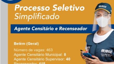 Photo of IBGE abre quase 7 mil vagas temporárias para o Censo 2021 no Pará