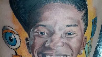 Photo of Açougueiro de Belém tatua rosto do ex-BBB Lucas Penteado na coxa