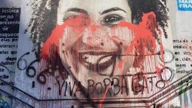 Photo of Grafite que homenageia Marielle é pichado com frase sobre Borba Gato
