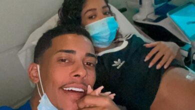 Photo of Aos 17 anos, namorada de MC Poze celebra terceira gravidez