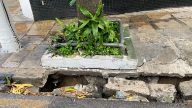 Photo of Trecho da calçada na Av. Nazaré ameaça desabar