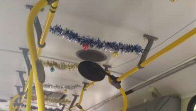 Photo of Ônibus da linha Pratinha-UFPA decorado para o natal chama atenção em Belém