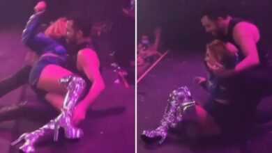 Photo of Enferrujou? Joelma leva tombo durante show em Abaetetuba (PA)