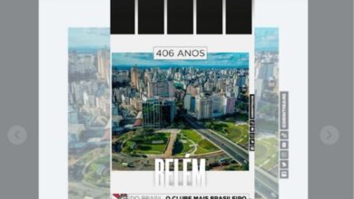 Photo of Corinthians homenageia aniversário de Belém com foto de outra cidade