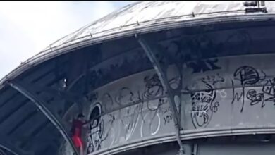 Photo of Crime: Homem é flagrado pichando caixa d’água no bairro de São Brás
