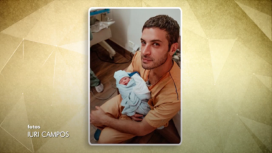 Photo of Filho do ator Leandro Lima, de Pantanal, nasce dentro de carro