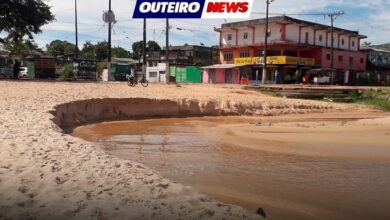 Photo of Obras lentas e chuvas recentes deixam ‘saldo’ de grande cratera na praia Grande, em Outeiro
