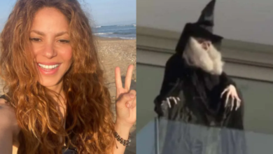 Photo of Shakira teria colocado uma fantasia de bruxa na varanda apontando para casa da ex-sogra; assista