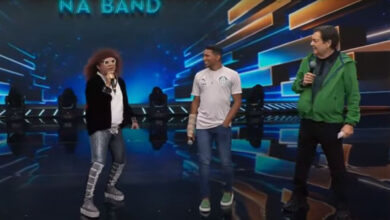 Photo of No Faustão, Rony toma o verdadeiro açaí e dança brega com Wanderley Andrade