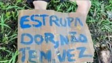 Photo of Em Salinas, cadáver estava com placa com a seguinte frase: ‘Estrupador não tem vez’