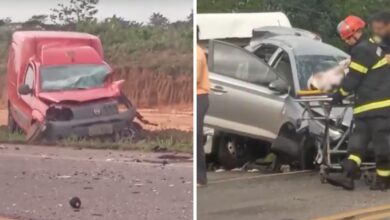 Photo of Acidente entre 3 veículos deixa 6 feridos na BR-316
