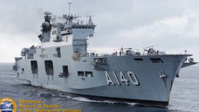 Photo of Navio-Aeródromo Atlântico atraca em Belém pela primeira vez para reforçar segurança da Cúpula da Amazônia
