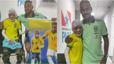 Photo of Encontro emocionante: Menino com síndrome rara da ‘pele de borboleta’ realiza sonho de conhecer Neymar no Mangueirão