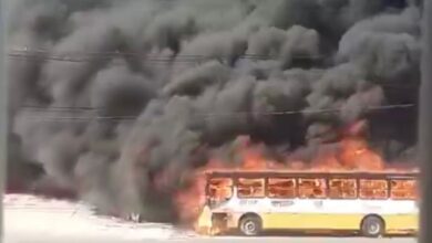 Photo of Ônibus da linha Tenoné Ver-o-Peso pega fogo na Av. Augusto Montenegro