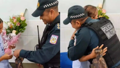 Photo of Policial Militar emociona filha com surpresa na escola pelo seu aniversário de 15 anos. Veja vídeo
