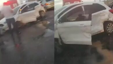 Photo of Acidente entre carro de passeio e caminhonete gera congestionamento na BR-316