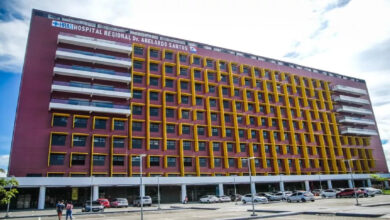 Photo of Parte do teto do hospital Abelardo Santos desaba durante forte chuva em Belém