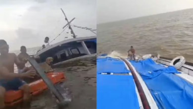 Photo of Passageiros e um cachorro são resgatados à deriva após embarcação naufragar em rio no interior do Pará