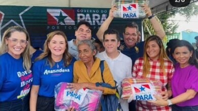 Photo of ANANINDEUA: Pré-candidato apoiado por Helder participa de ação do governo do Pará de distribuição de cesta básica