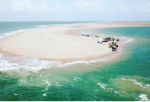 Photo of Banco de areia de 5km de extensão se forma no litoral do Pará com praias de águas bem verde