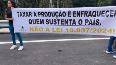 Photo of Helder Barbalho é alvo de protestos por produtores rurais em inauguração de ponte em Paragominas