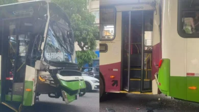 Photo of Colisão entre três ônibus deixa 15 feridos no centro de Belém