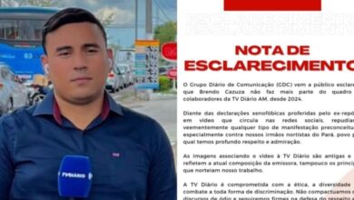 Photo of Grupo Diário de Comunicação emite nota e se afasta de falas de ex-repórter sobre Belém