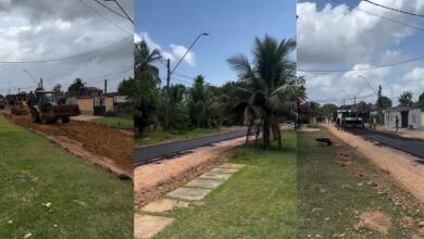 Photo of Cansados da espera, moradores da Variante, em Mosqueiro, arrecadam recursos e asfaltam trecho da própria rua