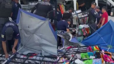 Photo of Fiscais retiram comerciantes da Praça Santuário, em Belém, e produtos do Círio são apreendidos