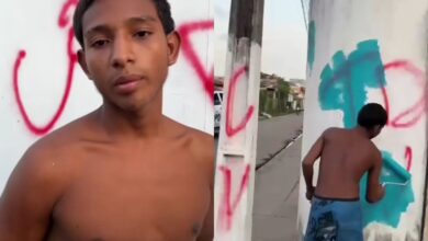 Photo of Suspeito é detido após pichar muros com referência a facção criminosa em Cametá