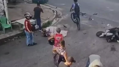 Photo of Casal morre após ser atingido por carrocinha com sacos de cimento na rodovia Arthur Bernardes