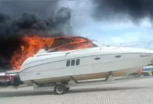 Photo of Incêndio atinge lanchas dentro de galpão no Marine Club, no bairro do Guamá, em Belém